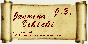 Jasmina Bikicki vizit kartica